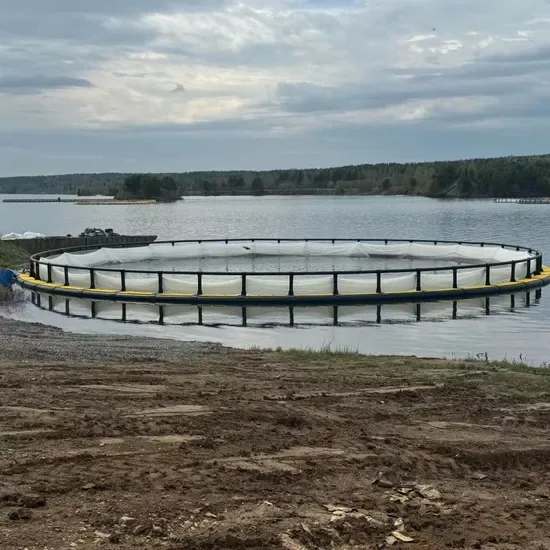 Круглая рыбная клетка для морского аквакультуры