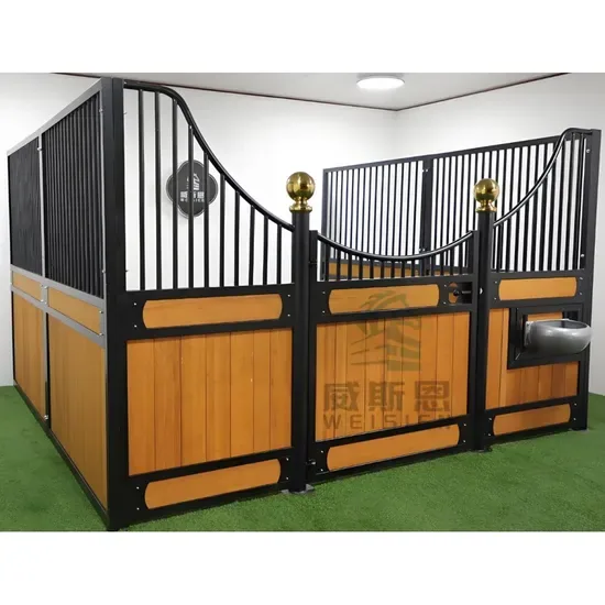 Профессиональный 12FT Конный дом Коррозионно-стойкий конный сарай Стальная рама конного стойла Мобильный конный ящик Портативное конное укрытие Антиударный конный Stable