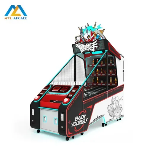 Горячая продажа аркадной игры с бутылками, работающей на монетах, с дизайном для двух игроков