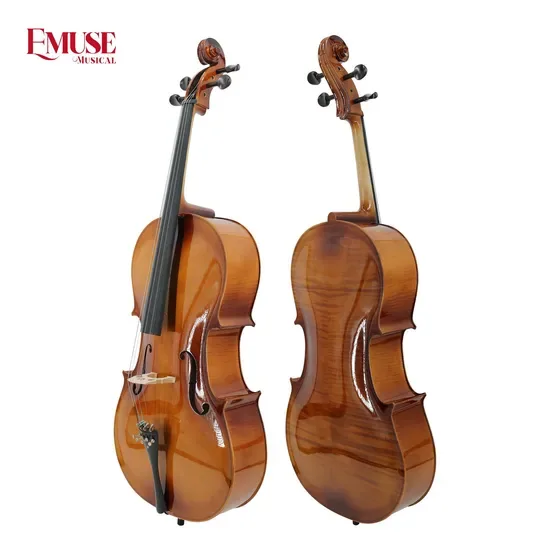 Фабрично изготовленное пламяное виолончель 4/4 с padded сумкой для виолончели