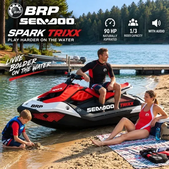 Оригинальный Brp для Sea Doo Spark 90 Trixx Премиум Джетски 1-3 Сиденья с двигателем Rotax