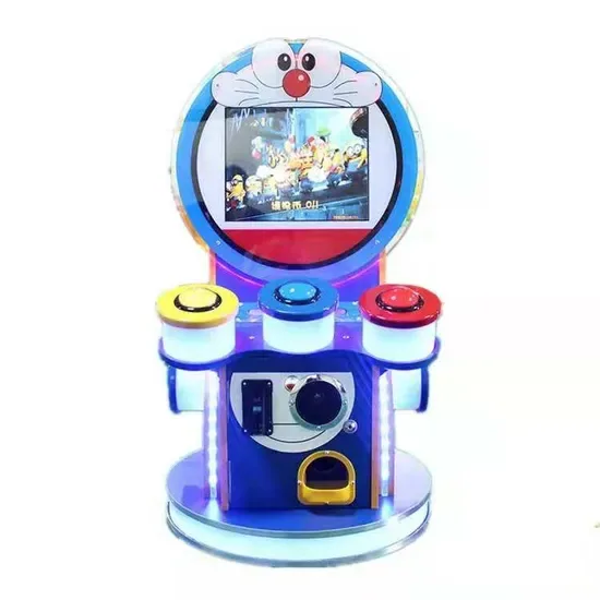 Игровая машина для детей с барабанщиком на монетах