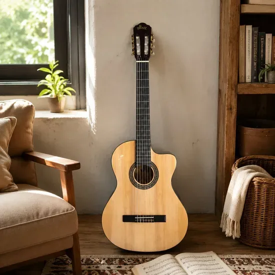 AC209CE Оптовая 39" Классическая электрическая гитара для студентов с вырезом и звукоснимателем