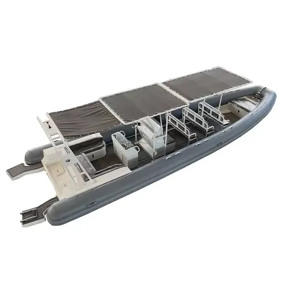 9.6m Алюминиевая лодка RIB 960 — жёстко-надувная лодка с алюминиевым глубоким V-образным корпусом