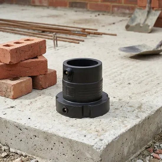 Электрофузионный фланец 63mm фитинг HDPE SDR 7.4 Pn 25 электрофузионный торец