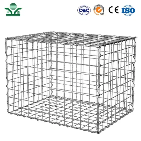 Поставщики Габионных Коробок Zhongtai Gi в Китае, Сварные Габионные Коробки 1X0.5X0.5m 3.5-4.5mm Проволока Га́нжированная Клетки для Камней