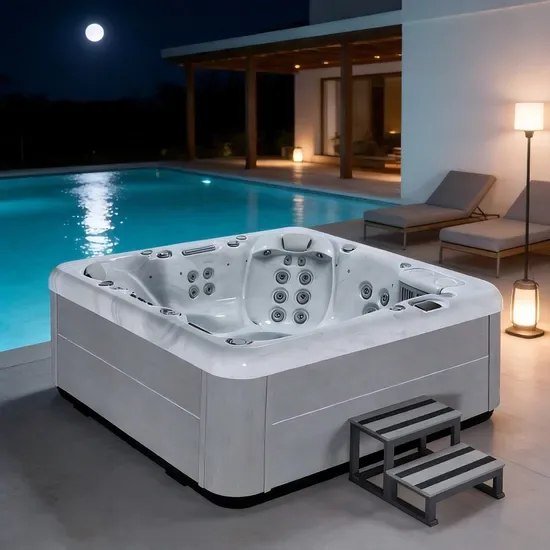 Оптовая 6 Персоны Уличный Гидромассажный Ванна-Горячий Тюб SPA для Дворика