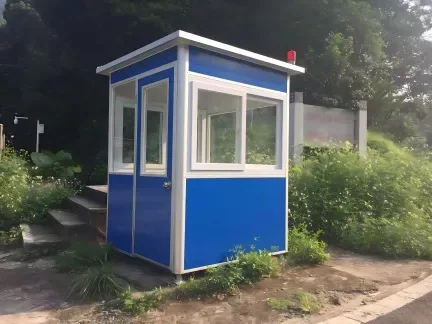 Быстрое сборное стальное сооружение переносной охранной будки для охранника на открытой парковке