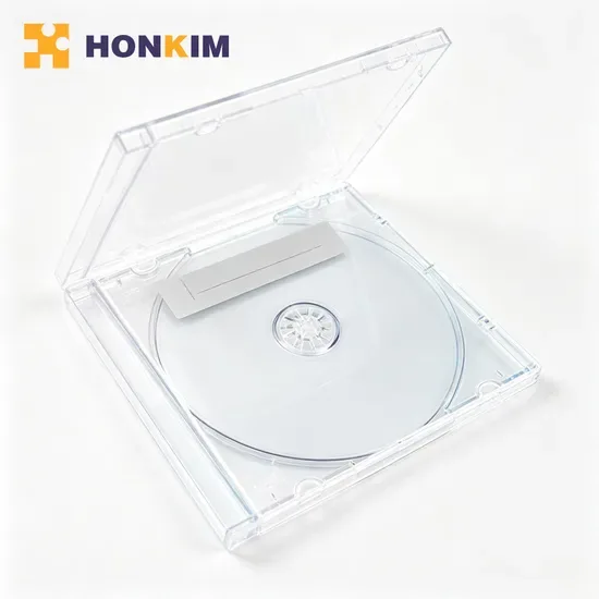 Тонкий синий прозрачный футляр для CD для хранения музыкальных дисков дома