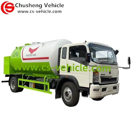 Камион-цистерна HOWO LPG Bobtail 7.5tons Мобильный dispenser LPG Bobtail для Замбии