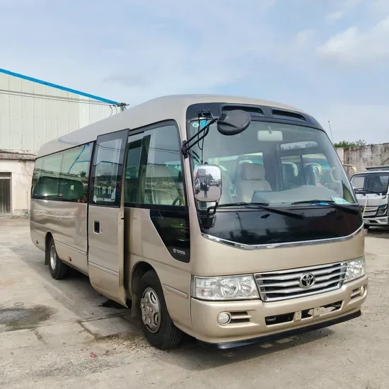 Продается 30seats подержанный автобус Toyota Coaster дизельный школьный автобус