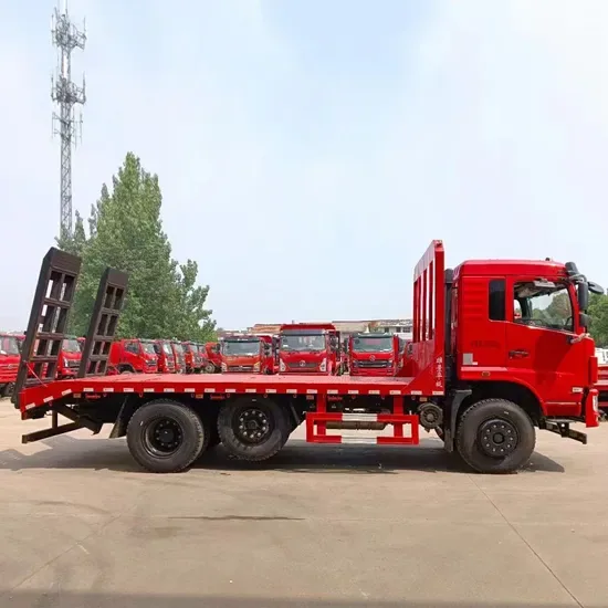 Три-Кольцо 6X2 Дизель Максимальная Скорость 88 Км/Ч 24.5 Тонн Грузовик Плоский Прицеп Тягач