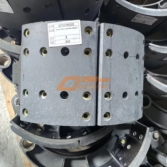 Az7117451221 Синотрюк ХОВО Ситрак C5h C7h Комплект тормозных колодок (правый) для запасных частей грузовика Синотрюк Ситрак