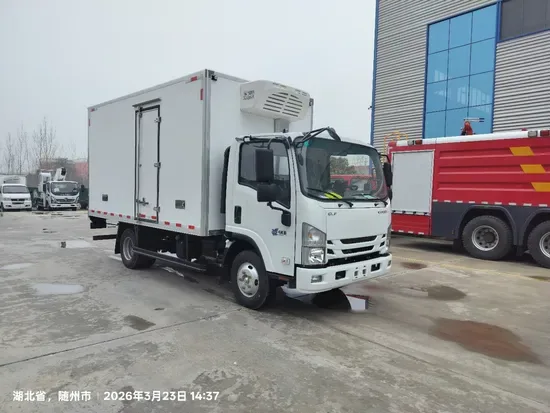 4X2 4 Холодильный грузовик с 5.3m изолированным контейнером для холодной цепи, холодильный грузовик для доставки свежих и замороженных продуктов