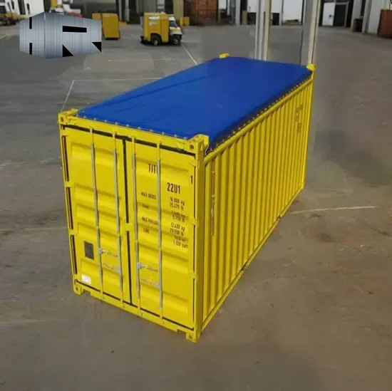 Оптовая стальная 20FT открытая контейнер для перевозки с мягкой крышей для хранения и транспортировки сухих грузов