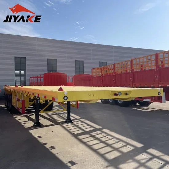 Прямые продажи завода жестких прочных инженерных транспортных 3-Axle и 4-Axle платформенных полуприцепов, популярных в Нигерии