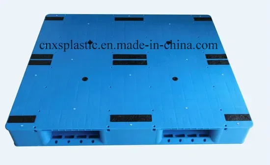 Пластиковая поддона для хранения переработки HDPE/PP с 3 направляющими сзади
