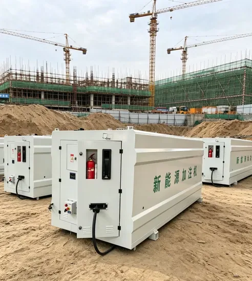 10m3 Портативная мобильная газовая заправочная станция на skid с двойным стенком для мобильной заправки дизельным топливом