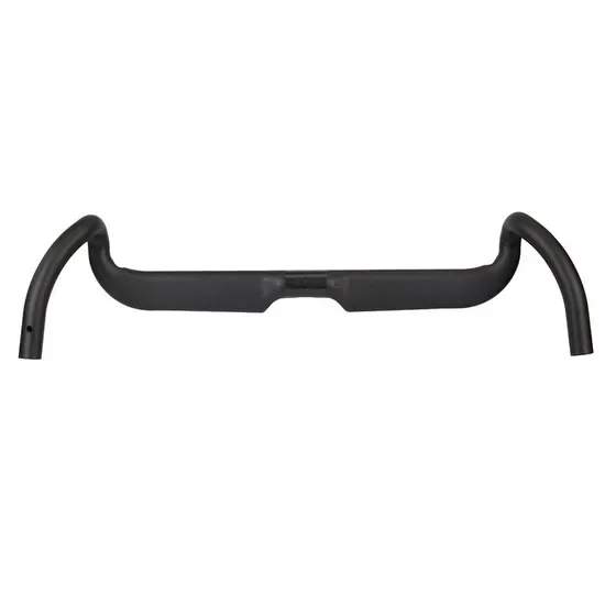 31.8mm Углеродное волокно Дорожный руль 80mm/65mm Скошенные ручки с фланцами Черный