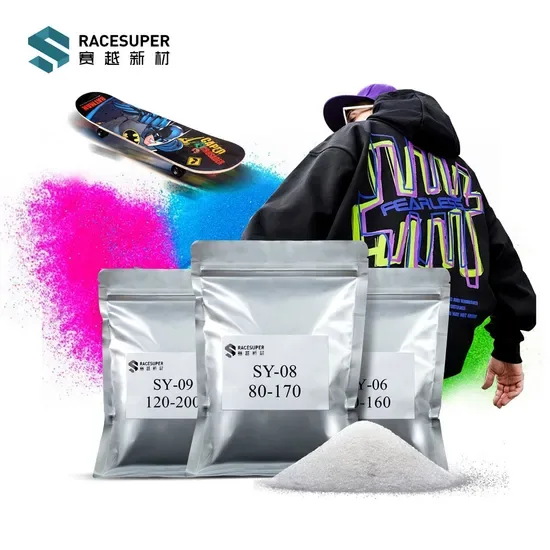 Производитель Racesuper Китай Стиральный Dtf клей Тонкий Dtf порошок 1kg для печати на футболках