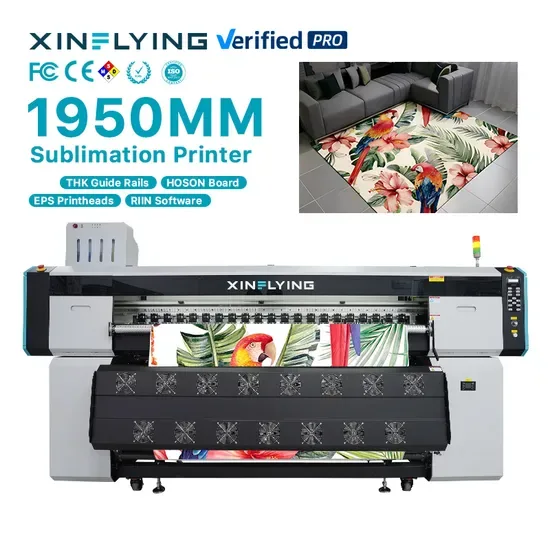 Стабильный сублимационный принтер Xinflying 1950mm 4PCS I3200 для полиэфирной ткани с 24/7 технической поддержкой