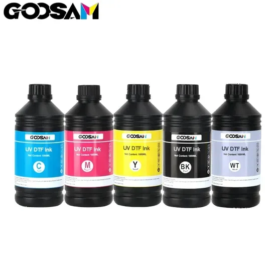 Гусам Высококачественный LED UV Dtf 1000ml Tx800 XP600 I3200 I1600 4720 UV Dtf чернила для принтера Epson Dtf UV чернила