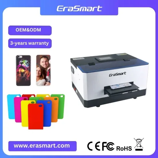 Принтер Erasmart Inkjet по цене LED UV для печати на карточках, акриле, бутылках, чехлах для телефонов Miniflatbed A5 Размер UV принтера