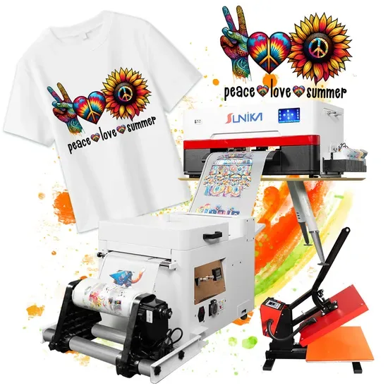 A3 Автоматический многоцветный струйный принтер Epson F1080 Головка печати 300mm Размер печати на ткани Dtf