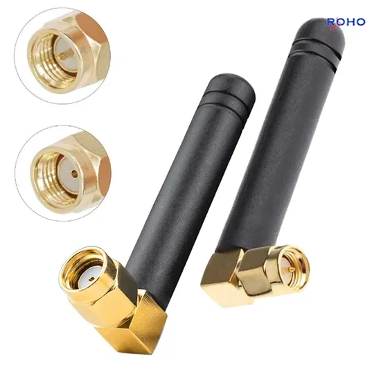 824-960MHz 1710-1880MHz GSM GPRS Утка 2g Короткая резиновая антенна с угловым SMA мужским разъемом