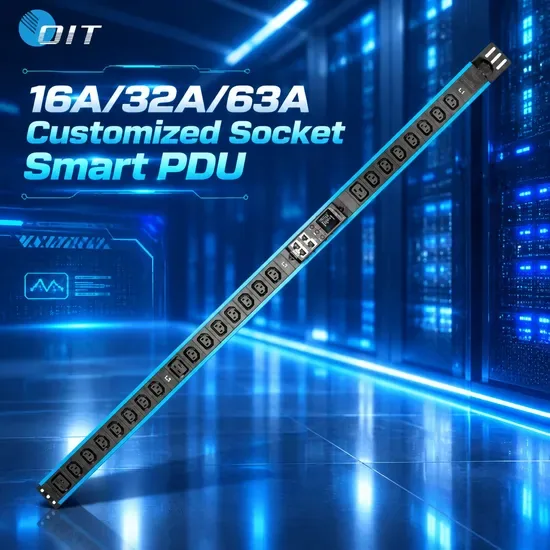 Высокоплотный R760 GPU-серверный PDU 32A 16A трёхфазный однофазный интеллектуальный PDU на 16/20/24 розетки IEC C13 C19