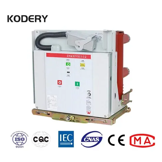 Zn63A Vs1 12kv 11kv 3150A Выдвижная тележка Тип Внутренний Средний Высоковольтный Вакуумный Выключатель