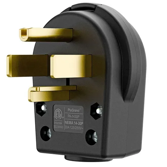Сертифицированная в ETL вилка NEMA 14-30p на 30 А 125/250 Вольт