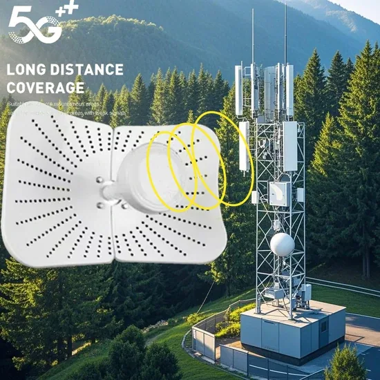 Высокоусилительная 4G/5g 1700-4200MHz антенна 2X22dbl МЛМО гиперболический маршрутизатор связь вертикальная длинная дальность параболическая антенна