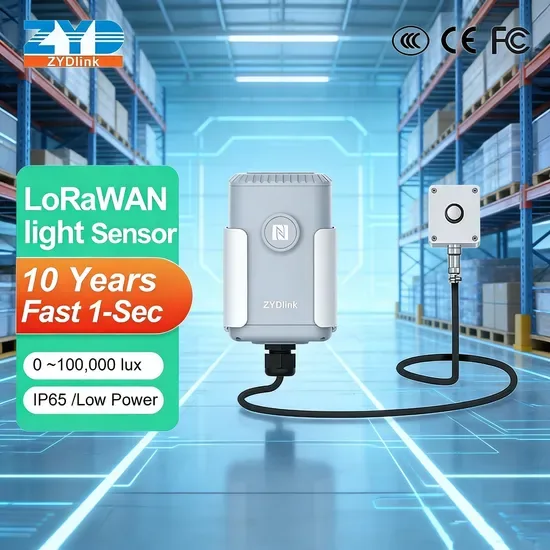 Надежный датчик освещенности в люксах для беспроводной сети LoRaWAN в суровых условиях окружающей среды