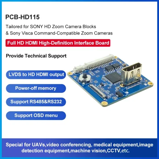 PCB-HD115 Совместимая с HDMI плата интерфейса LVDS на HDMI