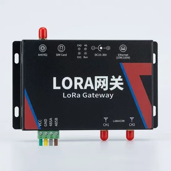 Промышленный Lora шлюз реле 433MHz Дальний радиус RS485 Ethernet беспроводной передатчик