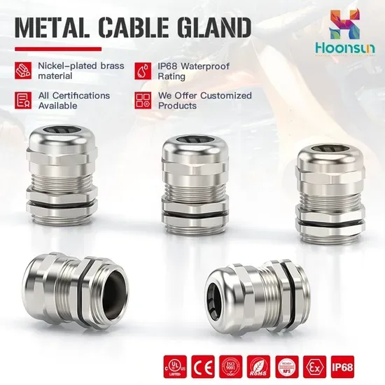 IP68 7-Hole Нейлоновый кабельный ввод Pg21-H7-4.5mm Электрический кабельный соединитель