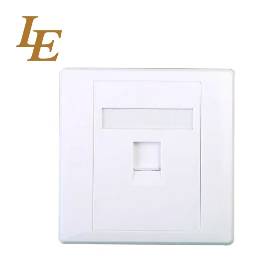 86X86mm 1 Порт Телекоммуникации RJ45 CAT6 Лицевая панель