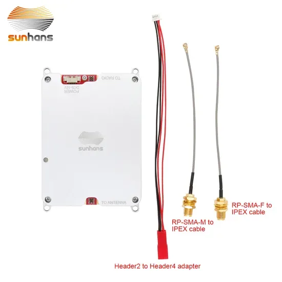 4W 36dBm Двухдиапазонный повторитель усилитель беспроводного диапазона 2.4GHz&5.8GHz Увеличитель сигнала WiFi для беспилотников
