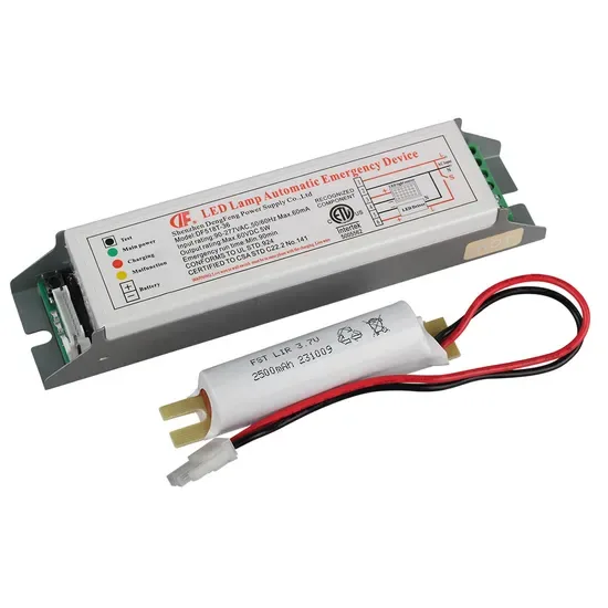 ETL UL сертифицированный комплект светодиодного аварийного драйвера с 5W 90mins аккумулятором