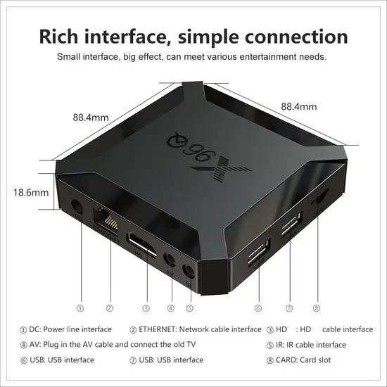Высококачественный 8K Android TV Box IPTV Box для мира Германия Нидерланды Европа Канада