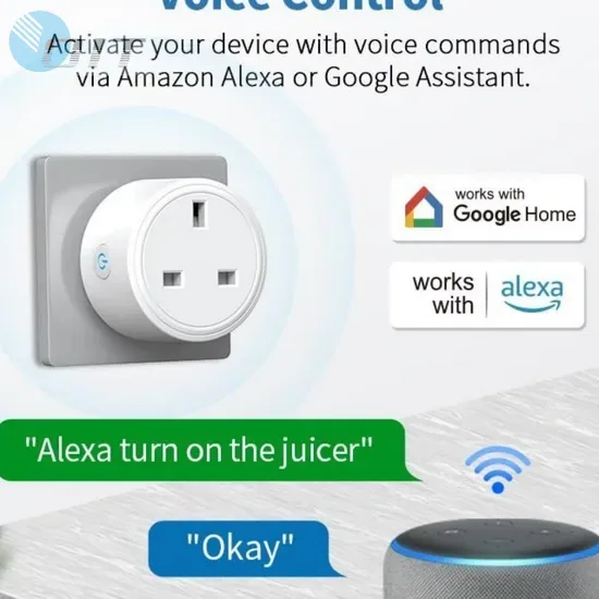 Стандарт Великобритании 13A Умная розетка Tuya с функциями WiFi и Zigbee