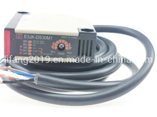 E3jk-R4m1 Напряжение DC12-240V и переменный ток 12-240V Фотоэлектрический датчик переключателя, Сертифицированный фотоэлектрический датчик переключателя